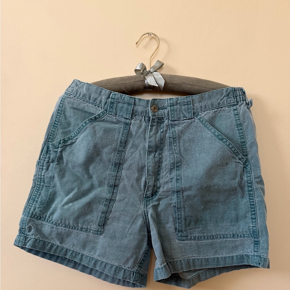 Denim Blue Women's Cargo Shorts